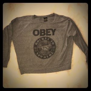 Obey Gray Sweatshirt
